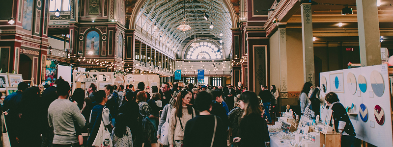 Large crowd in a hall