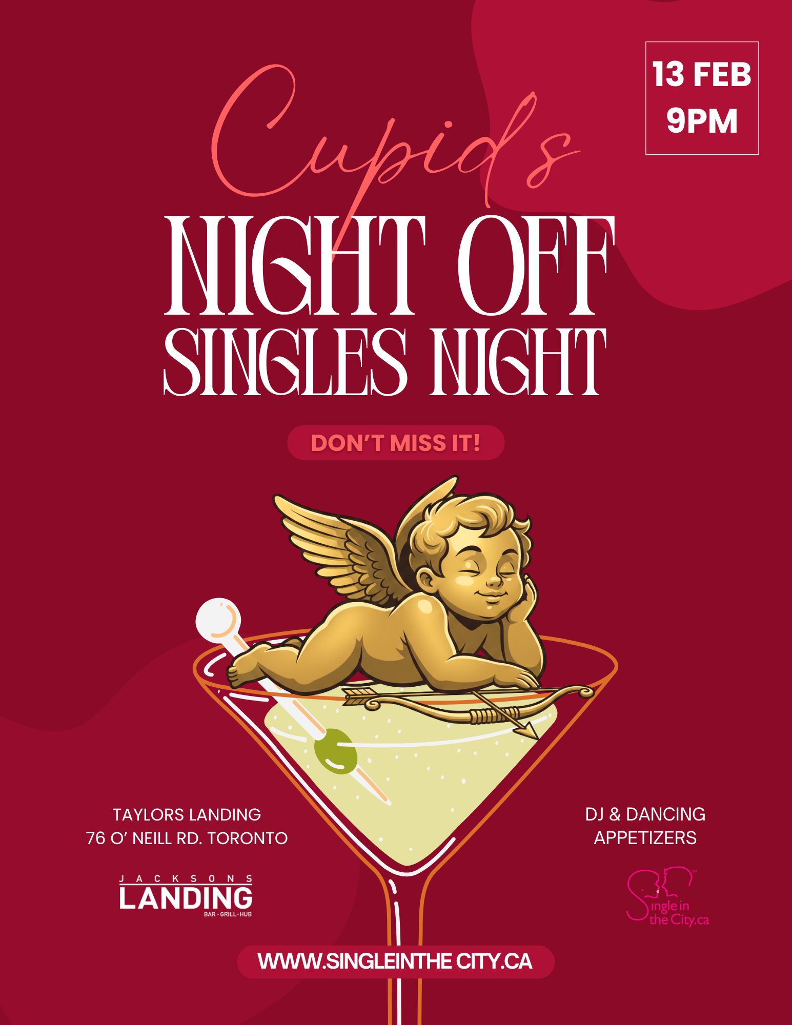 Cupid's Night Off – Singles Night | Toronto