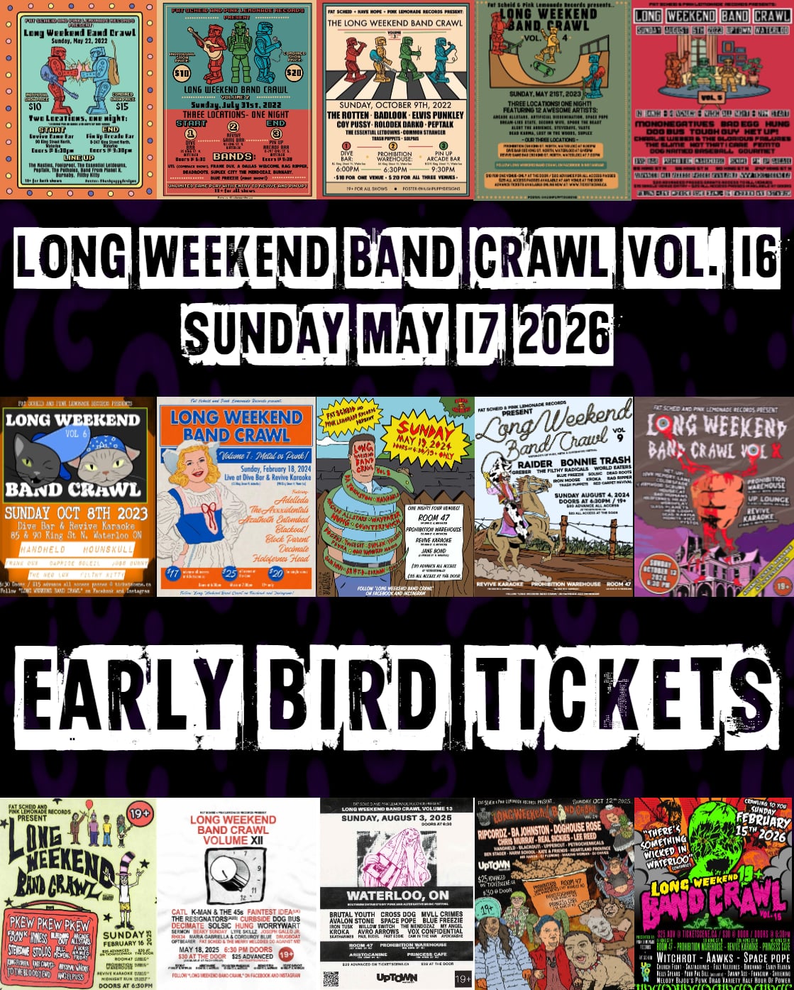 Long Weekend Band Crawl - Volume 16 - May 17, 2026