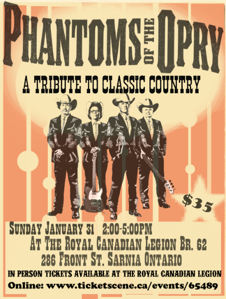 PHANTOMS OF THE OPRY in SARNIA ONTARIO