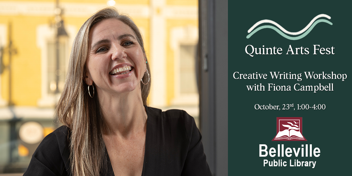 Creative Writing Workshop at Quinte Arts Fest